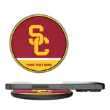 University of Southern California Trojans Personalized Endzone Solid 15-Watt Wireless Charger