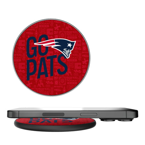 New England Patriots 2024 Illustrated Limited Edition 15-Watt Wireless Charger