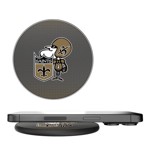 New Orleans Saints Historic Collection Linen 15-Watt Wireless Charger