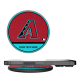 Arizona Diamondbacks Personalized Endzone Solid 15-Watt Wireless Charger