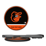 Baltimore Orioles Personalized Endzone Solid 15-Watt Wireless Charger