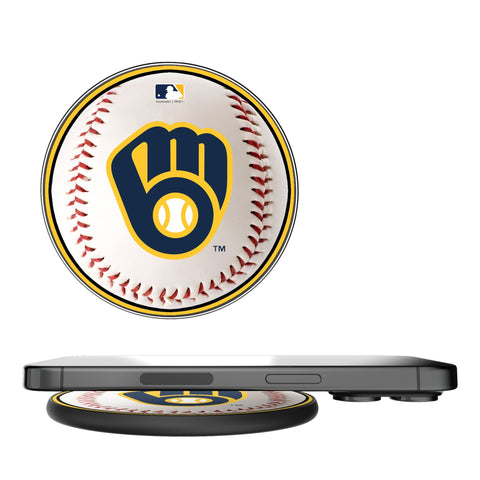 Milwaukee Brewers Baseball 15-Watt Wireless Charger
