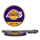 Los Angeles Lakers Personalized Endzone Solid 15-Watt Wireless Charger