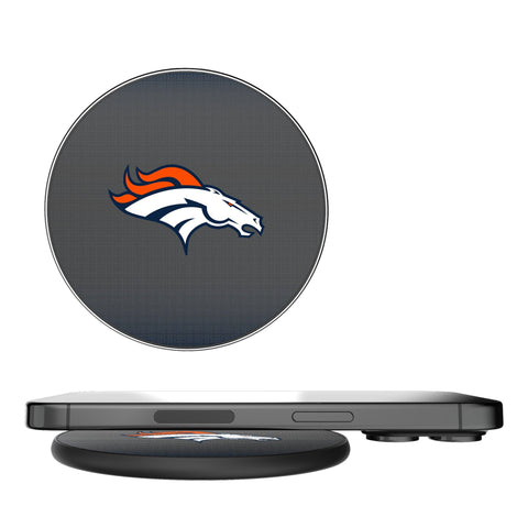 Denver Broncos Linen 15-Watt Wireless Charger