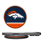 Denver Broncos Personalized Endzone Solid 15-Watt Wireless Charger