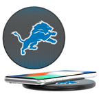 Detroit Lions Linen 15-Watt Wireless Charger-0