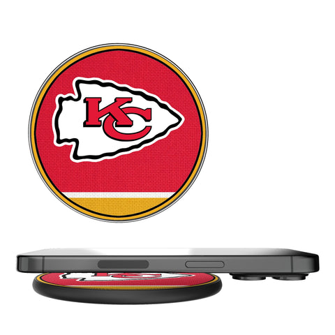 Kansas City Chiefs Stripe 15-Watt Wireless Charger