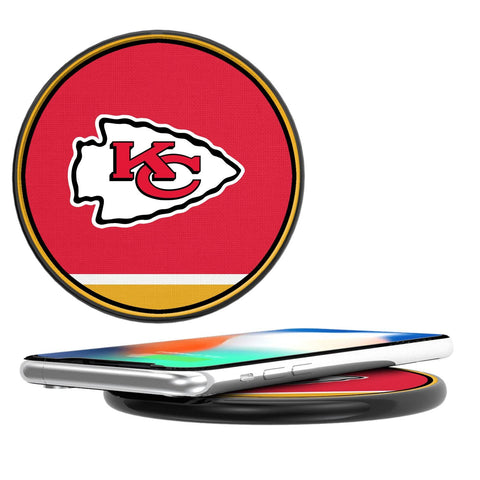 Kansas City Chiefs Stripe 15-Watt Wireless Charger-0