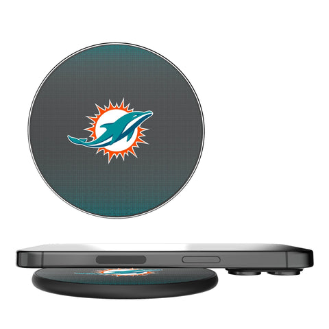 Miami Dolphins Linen 15-Watt Wireless Charger