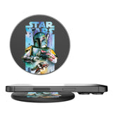 Star Wars Boba Fett Portrait Collage 15-Watt Wireless Charger