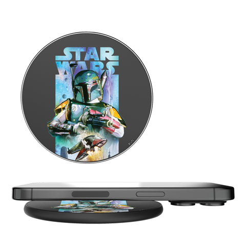 Star Wars Boba Fett Portrait Collage 15-Watt Wireless Charger