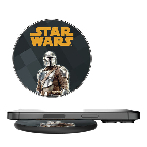 Star Wars: The Mandalorian Din Djarin Color Block 15-Watt Wireless Charger