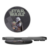 Star Wars: The Mandalorian Grogu and Din Djarin Color Block 15-Watt Wireless Charger