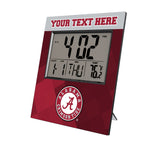 University of Alabama Crimson Tide Personalized Color Block Wall Clock