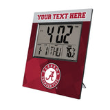 University of Alabama Crimson Tide Personalized Color Block Wall Clock