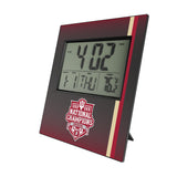 Indiana University Hoosiers 2025 College Football Playoff National Champion Wall Clock