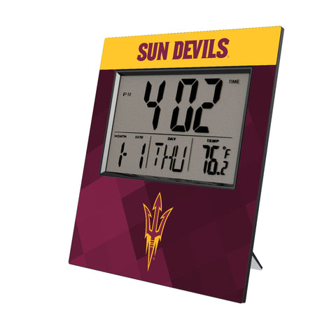 Arizona State University Sun Devils Color Block Wall Clock-0