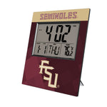 Florida State University Seminoles Athletic Wordmark Color Block Wall Clock