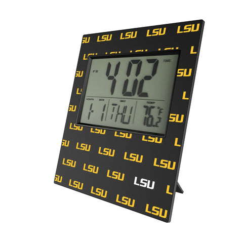 Louisiana State University Tigers Fashion Pattern Wall Clock-0