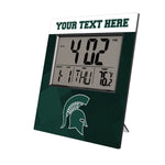 Michigan State University Spartans Personalized Color Block Wall Clock