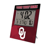 University of Oklahoma Sooners Personalized Color Block Wall Clock