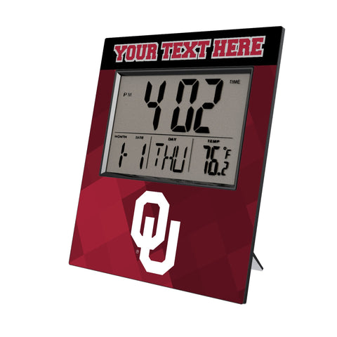 University of Oklahoma Sooners Personalized Color Block Wall Clock