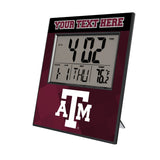 Texas A&M University Aggies Personalized Color Block Wall Clock