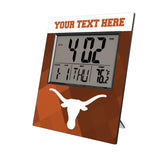 University of Texas Longhorns Personalized Color Block Wall Clock