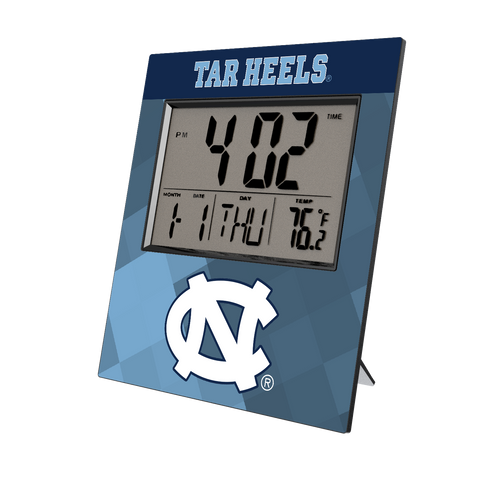 North Carolina Tar Heels Color Block Wall Clock-0