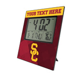 University of Southern California Trojans Personalized Color Block Wall Clock
