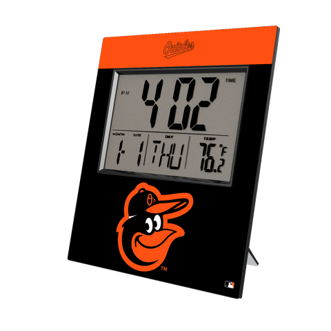 Baltimore Orioles Color Block Wall Clock-0
