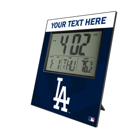 LA Dodgers Personalized Color Block Wall Clock