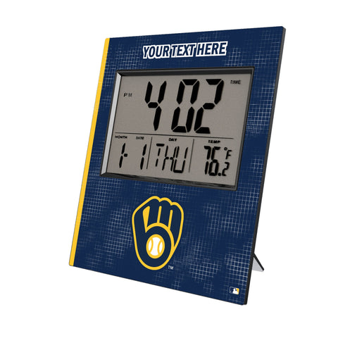 Milwaukee Brewers Personalized Hatch Wall Clock