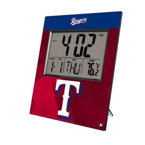 Texas Rangers Color Block Wall Clock-0