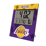 Los Angeles Lakers Personalized Color Block Wall Clock