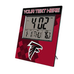 Atlanta Falcons Personalized Color Block Wall Clock