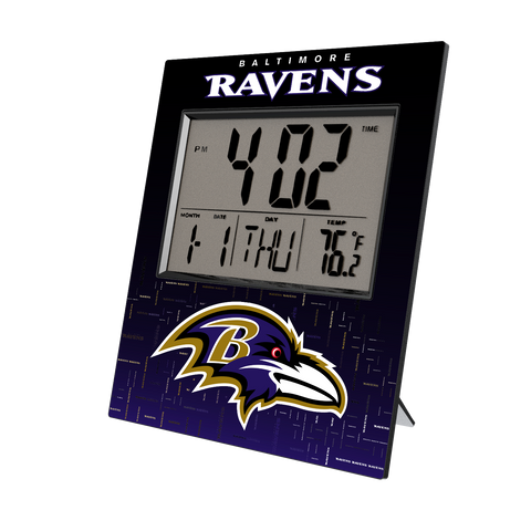 Baltimore Ravens Quadtile Wall Clock-0