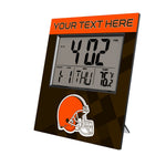 Cleveland Browns Personalized Color Block Wall Clock