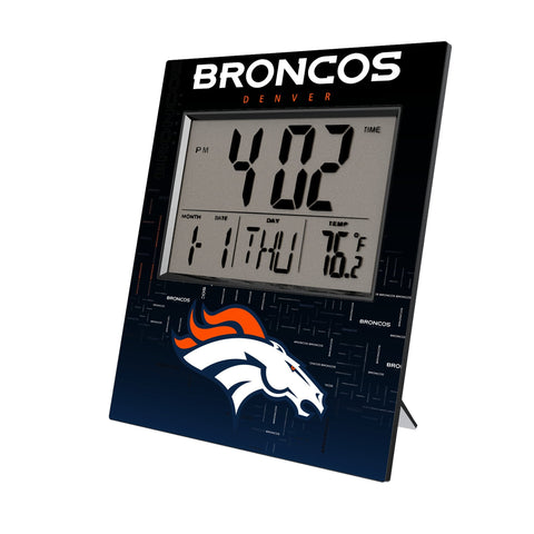 Denver Broncos Quadtile Wall Clock