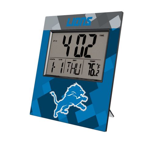 Detroit Lions Color Block Wall Clock-0