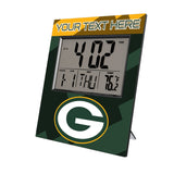 Green Bay Packers Personalized Color Block Wall Clock