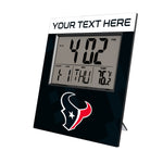 Houston Texans Personalized Color Block Wall Clock