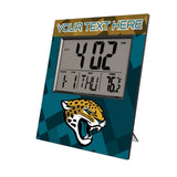 Jacksonville Jaguars Personalized Color Block Wall Clock