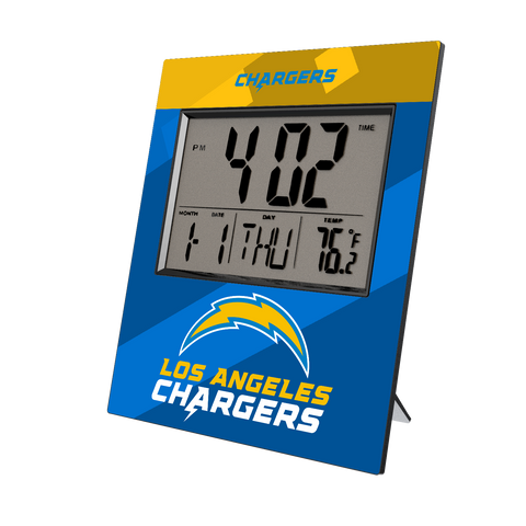 Los Angeles Chargers Color Block Wall Clock-0