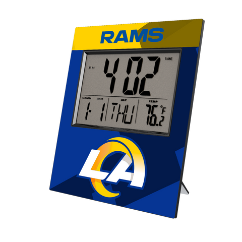 Los Angeles Rams Color Block Wall Clock-0