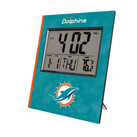 Miami Dolphins Hatch Wall Clock-0