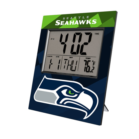 Seattle Seahawks Color Block Wall Clock