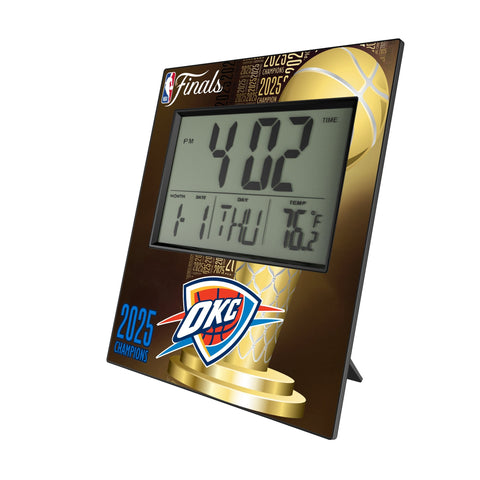Oklahoma City Thunder 2025 NBA Champions Wall Clock