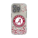University of Alabama Crimson Tide Confetti Clear Phone Case