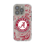 University of Alabama Crimson Tide Paisley Clear Phone Case